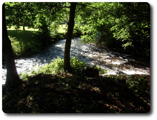 La confluence de la Combeaut ( droite) et du Ruisseau de Mreille