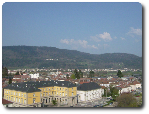 La Moselle au centre d'Epinal