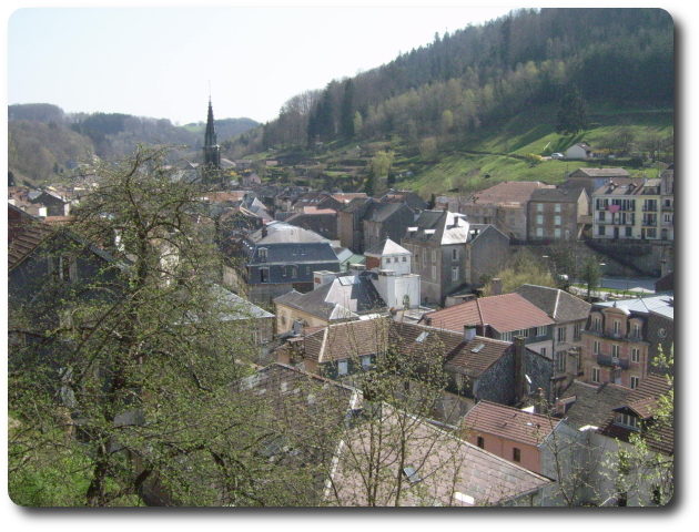 La ville et la valle de Plombires-les-Bains