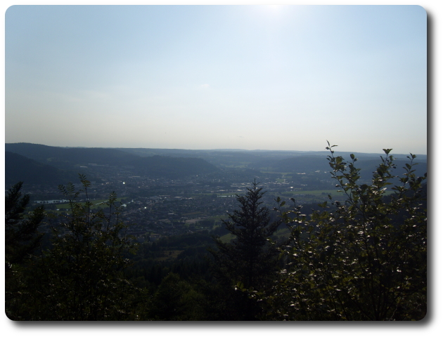 Remiremont, depuis le point de vue du Morthomme