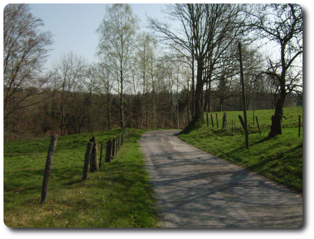 Route d'Anty, prs du Col de Raon