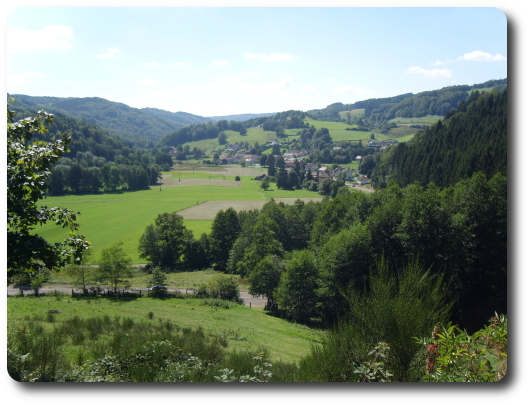 La valle du Breuchin  Corravillers depuis le Mont de Fourche